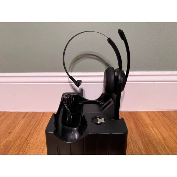 Wireless Headset w/ AI Noise Cancelling, Mic for Work (65 Hours Woktime & Mute) - Picture 3 of 3